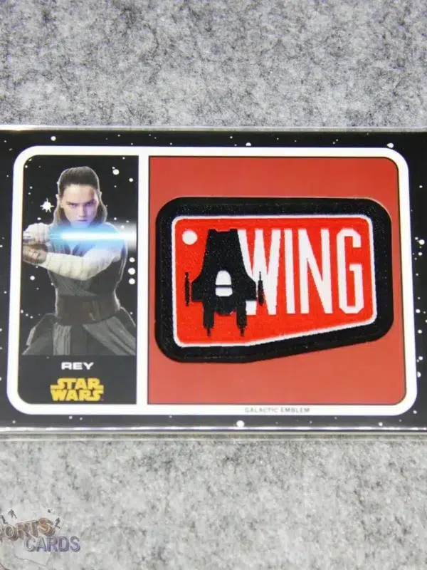 2017 Rey #MP-RE Topps Star Wars Journey To The Last Jedi Galactic Emblem X-Wing Patch-front