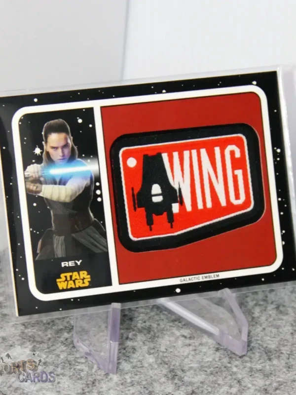 2017 Rey #MP-RE Topps Star Wars Journey To The Last Jedi Galactic Emblem X-Wing Patch - Afbeelding 3
