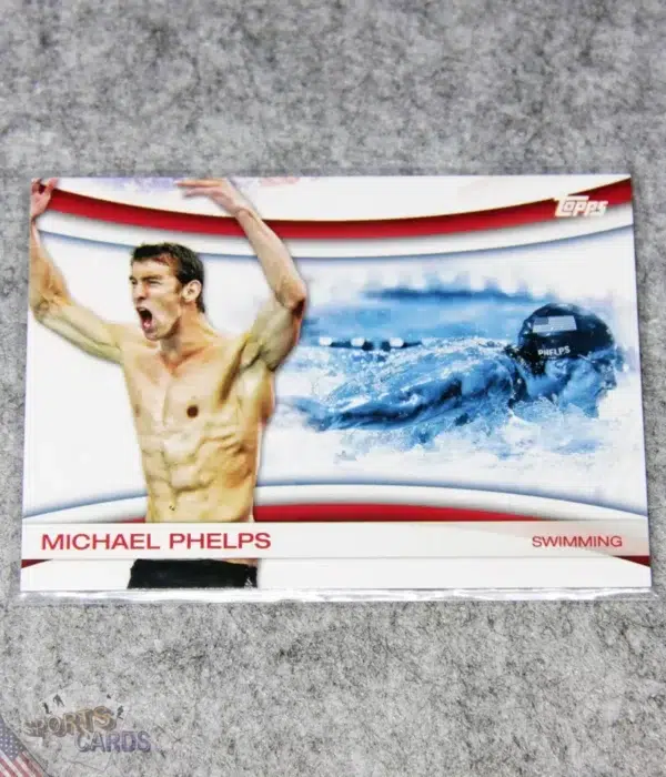 2012 Michael Phelps #OLY-18 Topps US Olympic Team - Games of the XXX Olympiad