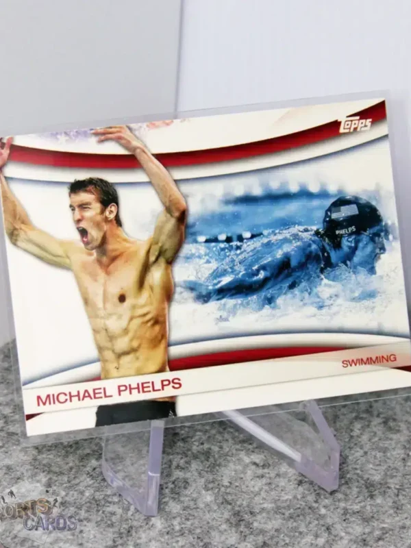 2012 Michael Phelps #OLY-18 Topps US Olympic Team - Games of the XXX Olympiad-stand
