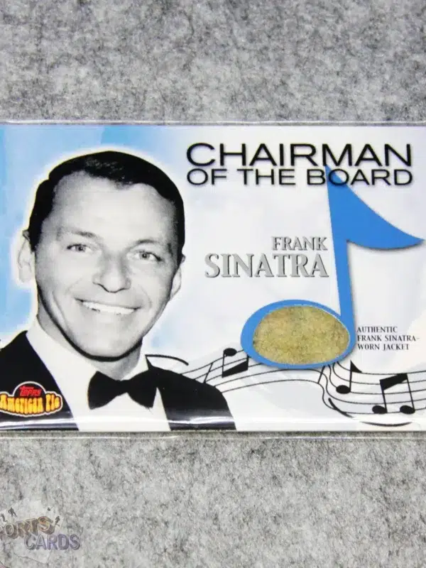2001 Frank Sinatra #PAPM1 Topps American Pie Chairman of the Board Jacket Patch-front