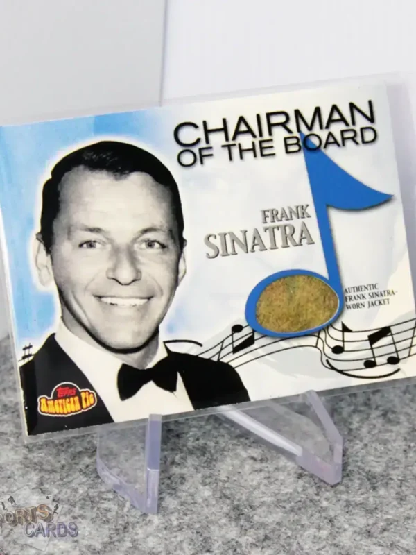 2001 Frank Sinatra #PAPM1 Topps American Pie Chairman of the Board Jacket Patch - Afbeelding 3