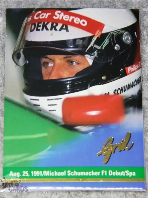 1992 Michael Schumacher #194 Grid F1 Debut in Spa Seven time World Champion RC