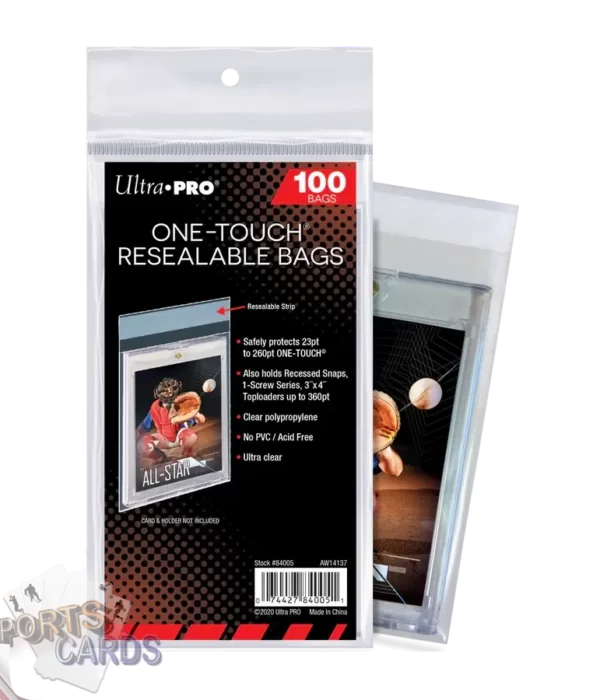 Ultra PRO One-Touch Resealable Bags-back