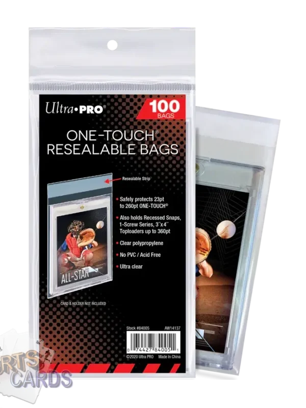 Ultra PRO One-Touch Resealable Bags-back