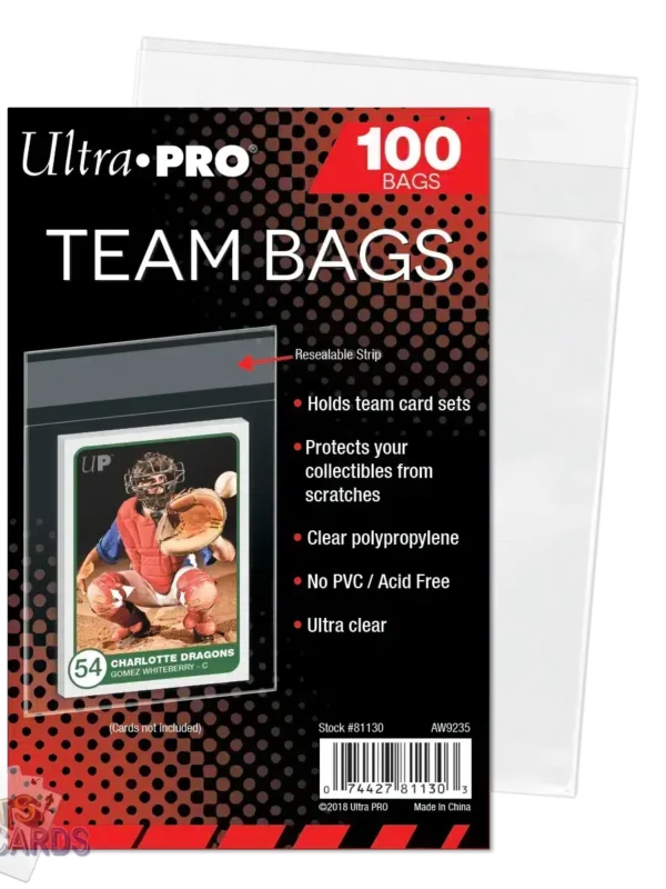 Ultra PRO Team Bags Resealable Sleeves-stand