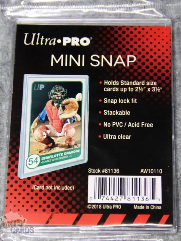 Ultra PRO Mini Snap Card Holder-front