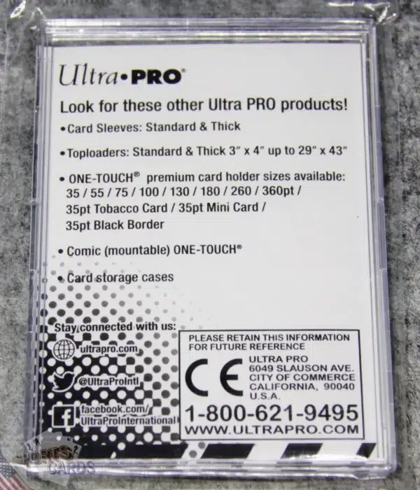 Ultra PRO Mini Snap Card Holder-back