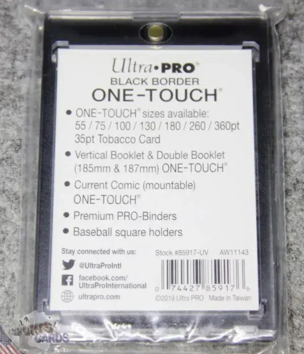Ultra PRO One-Touch Magnetic Holder 130pt Black Border-back