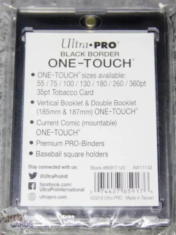 Ultra PRO One-Touch Magnetic Holder 130pt Black Border-back