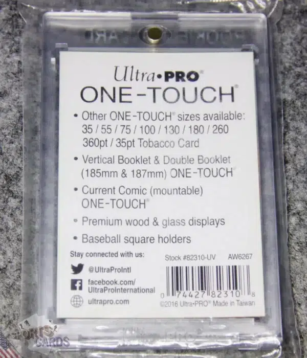 Ultra PRO One-Touch Magnetic Holder 130pt Rookie Gold-back