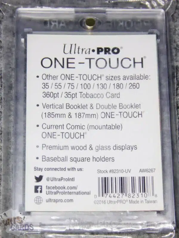 Ultra PRO One-Touch Magnetic Holder 130pt Rookie Gold-back