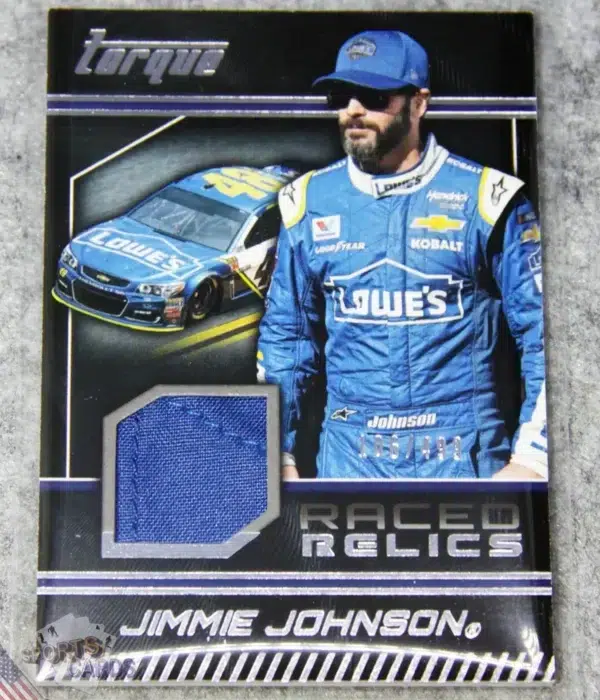 2022 Jimmie Johnson #RR-JJ Panini Nascar Torque Raced Relics /499-front