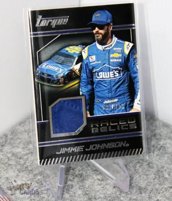 2022 Jimmie Johnson #RR-JJ Panini Nascar Torque Raced Relics /499-stand