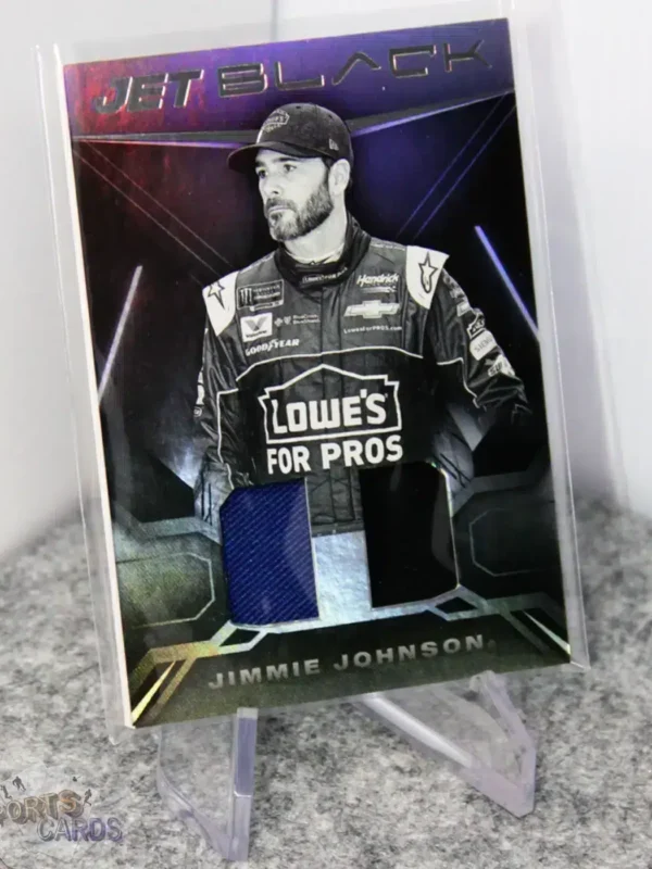 2022 Jimmie Johnson #JBM-JJ Panini Nascar Chronicles Jet Black Relics - Afbeelding 3