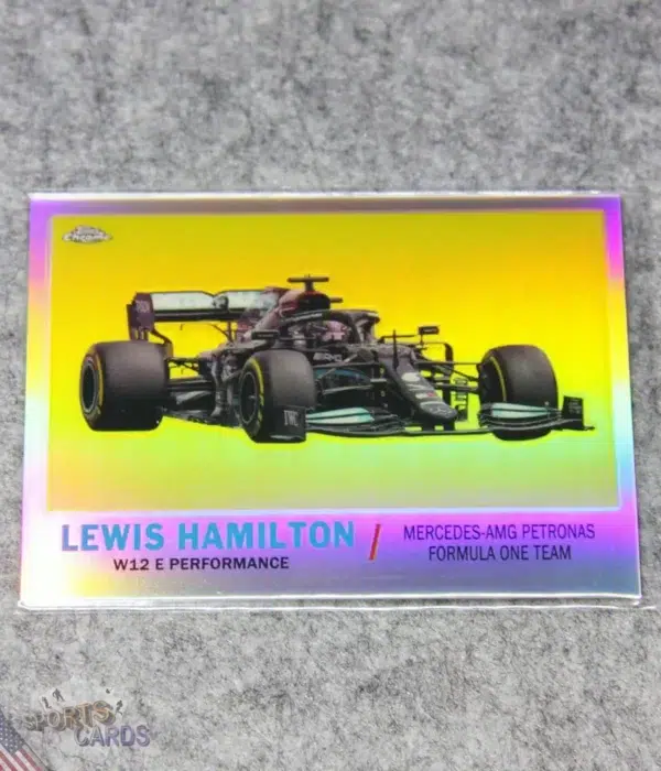 2021 Lewis Hamilton #T61-LH Topps Chrome F1 1961 Car W12 E Perfomance Refractor SP