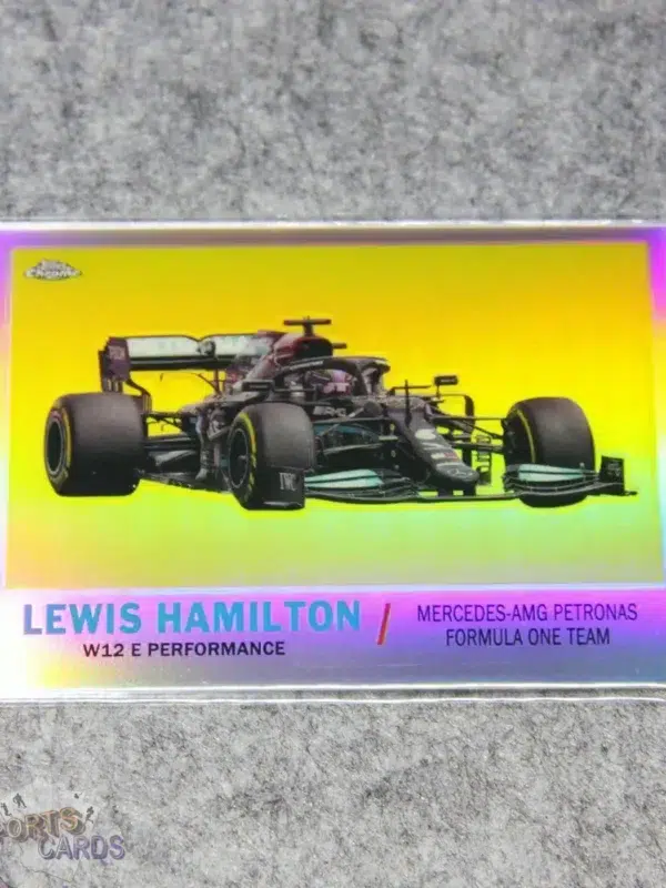 2021 Lewis Hamilton #T61-LH Topps Chrome F1 1961 Car W12 E Perfomance Refractor SP
