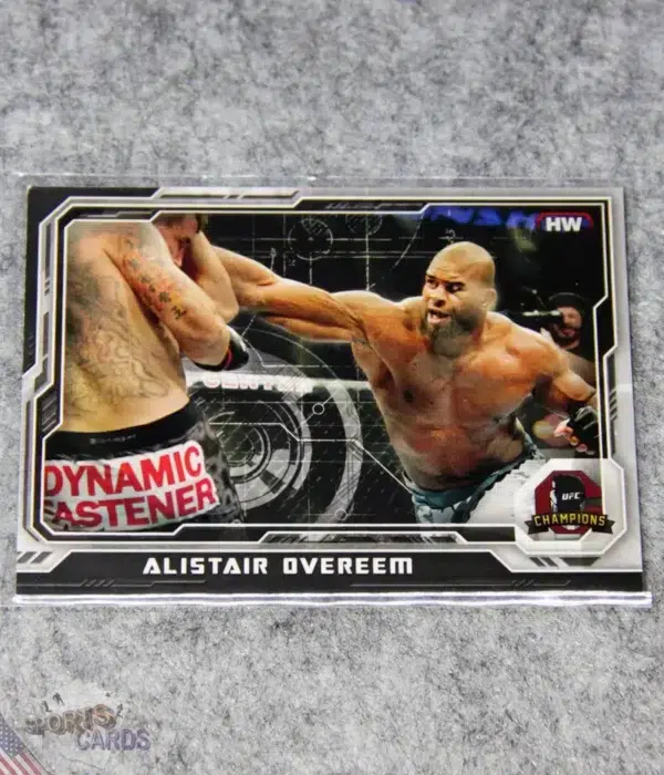 2014 Alistair Overeem #151 Topps UFC Champions Black Refractor /188-front