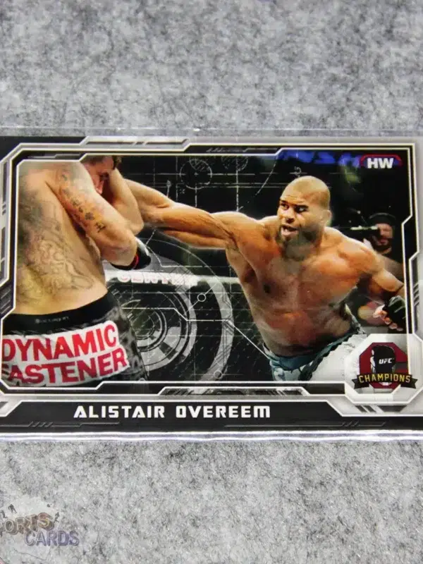 2014 Alistair Overeem #151 Topps UFC Champions Black Refractor /188-front