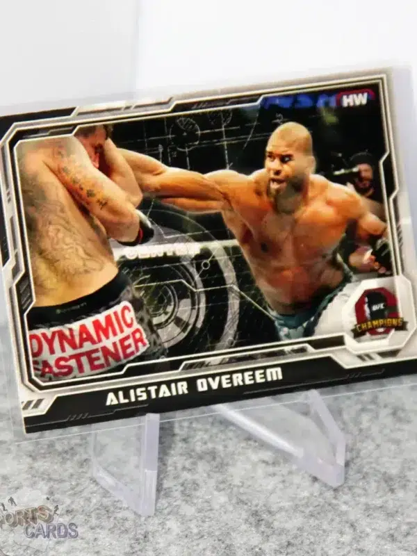2014 Alistair Overeem #151 Topps UFC Champions Black Refractor /188-stand