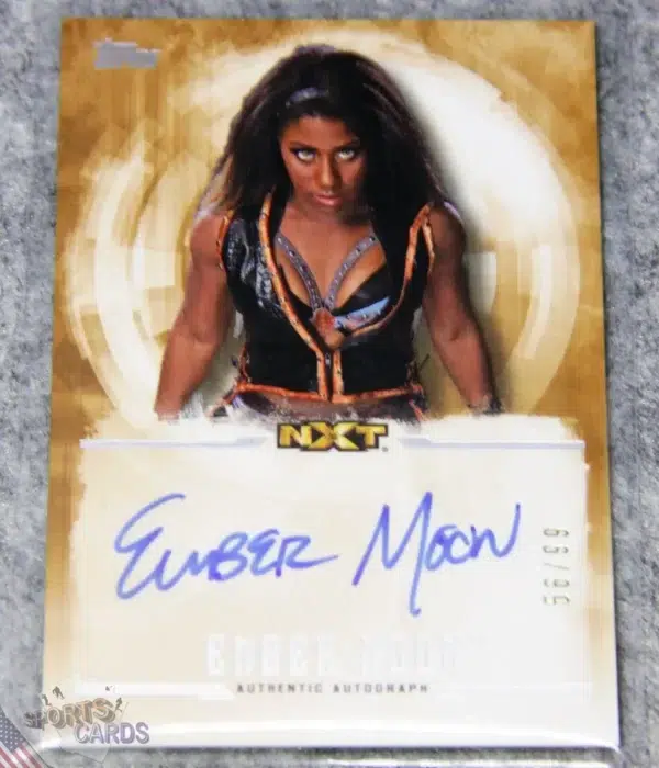 2017 Ember Moon #UA-EM Topps WWE Undisputed Athena NXT Superstar Autograph /99-front