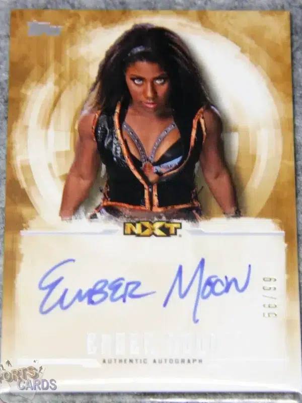 2017 Ember Moon #UA-EM Topps WWE Undisputed Athena NXT Superstar Autograph /99-front
