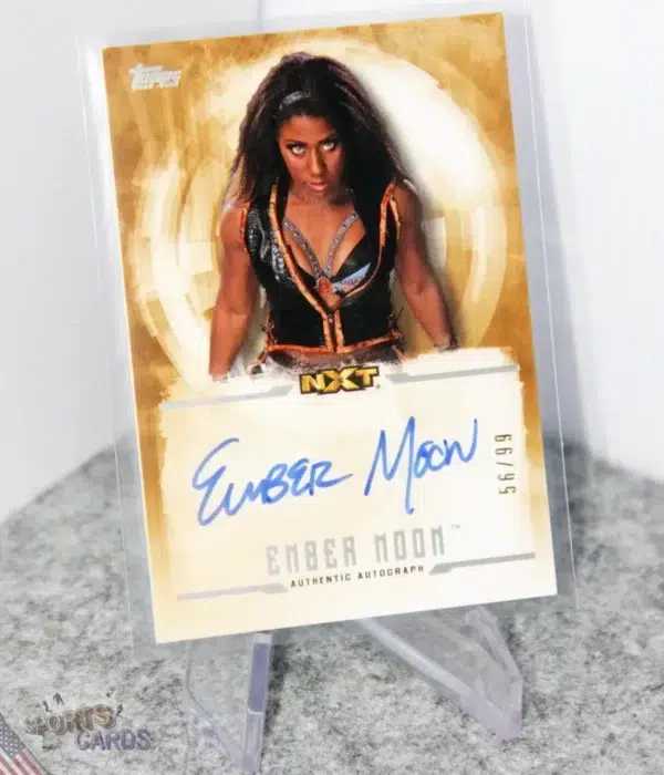2017 Ember Moon #UA-EM Topps WWE Undisputed Athena NXT Superstar Autograph /99-stand