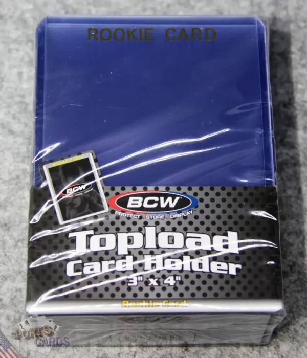 BCW Topload Card Holders 3" x 4" Rookie Gold Imprinted-back