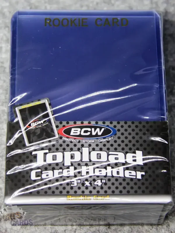 BCW Topload Card Holders 3" x 4" Rookie Gold Imprinted-back