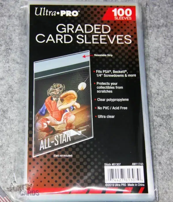 Ultra PRO Graded Card Resealable Sleeves-front