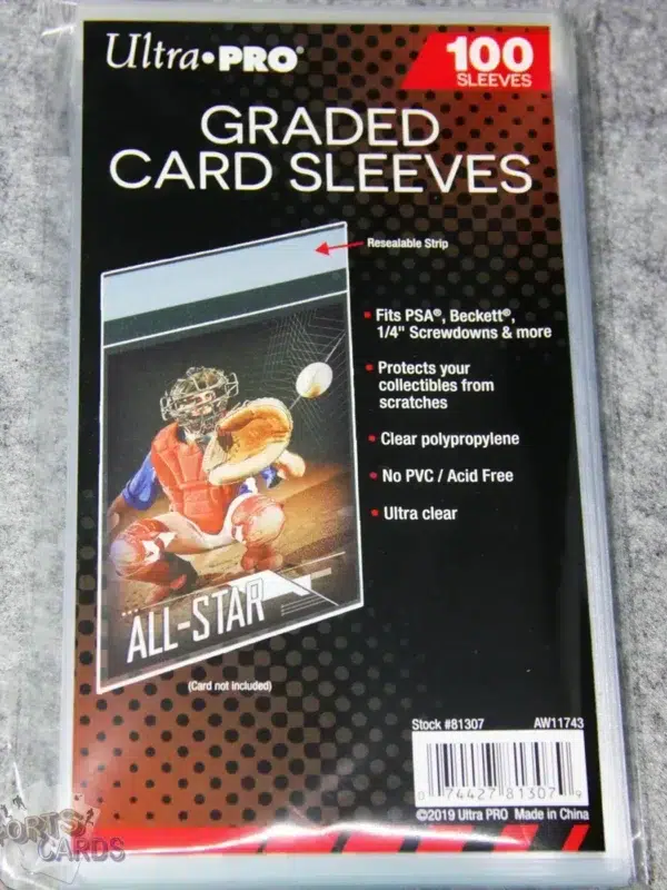 Ultra PRO Graded Card Resealable Sleeves-front