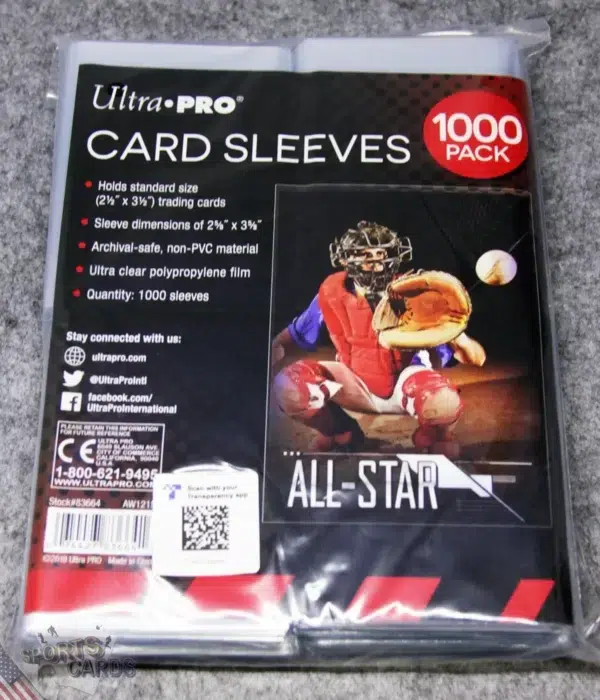 Ultra PRO Regular Soft Card Sleeves 1000 Pack-front