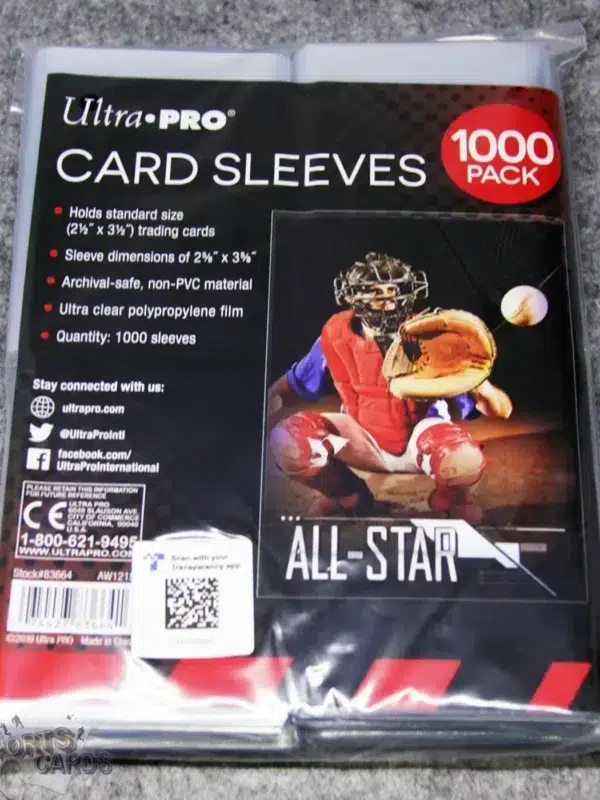 Ultra PRO Regular Soft Card Sleeves 1000 Pack-front