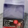 Ultra PRO Clear Think Toploaders 3" x 4" 55pt-front