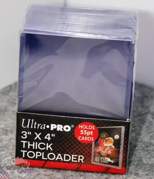 Ultra PRO Clear Think Toploaders 3" x 4" 55pt-front