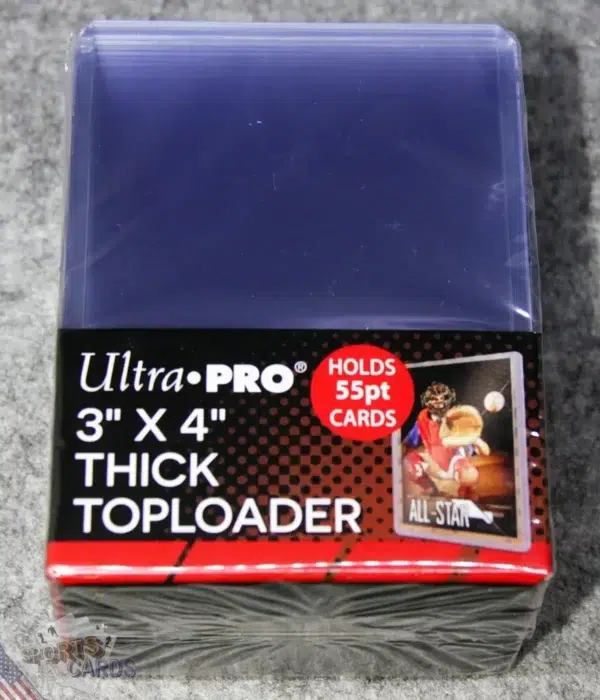 Ultra PRO Clear Think Toploaders 3" x 4" 55pt-back