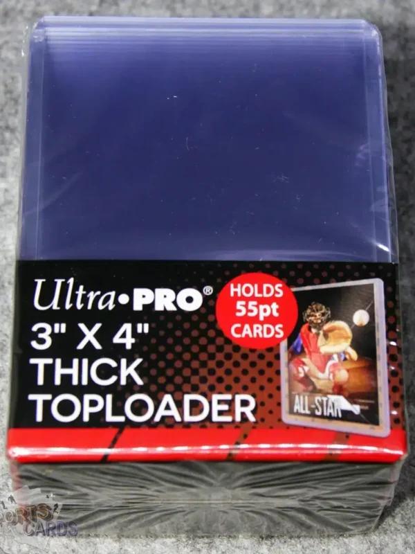 Ultra PRO Clear Think Toploaders 3" x 4" 55pt-back