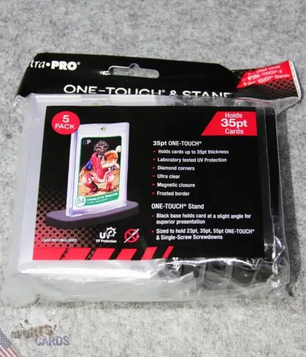 Ultra PRO One-Touch 35pt & Stands 5 Pack-back