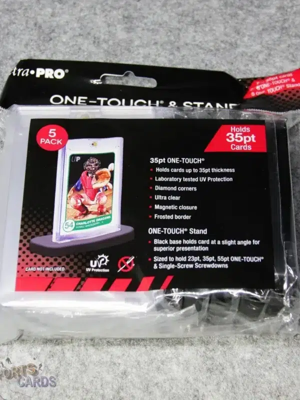 Ultra PRO One-Touch 35pt & Stands 5 Pack-back