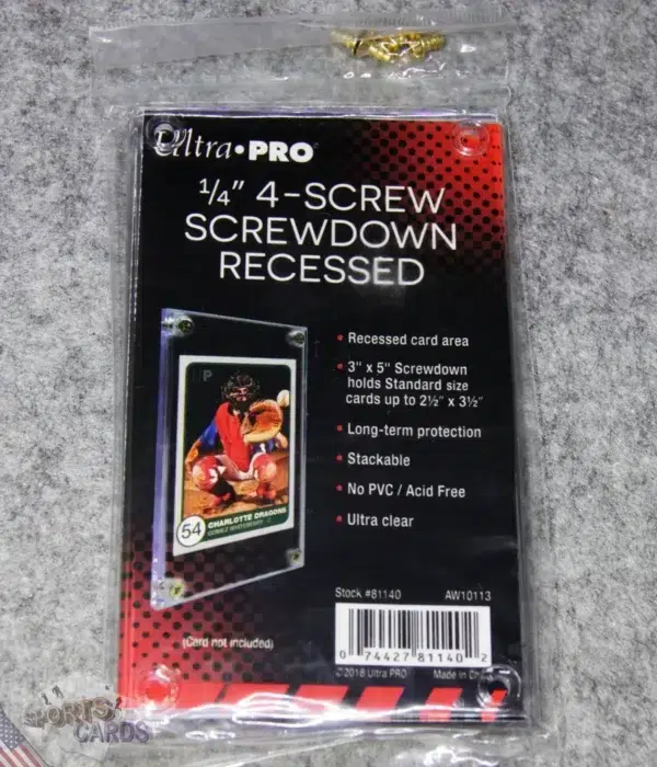 Ultra PRO 1/4" 4-Screw Screwdown Recessed Holder-front