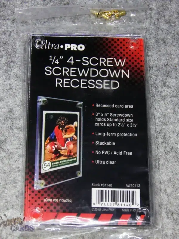 Ultra PRO 1/4" 4-Screw Screwdown Recessed Holder-front