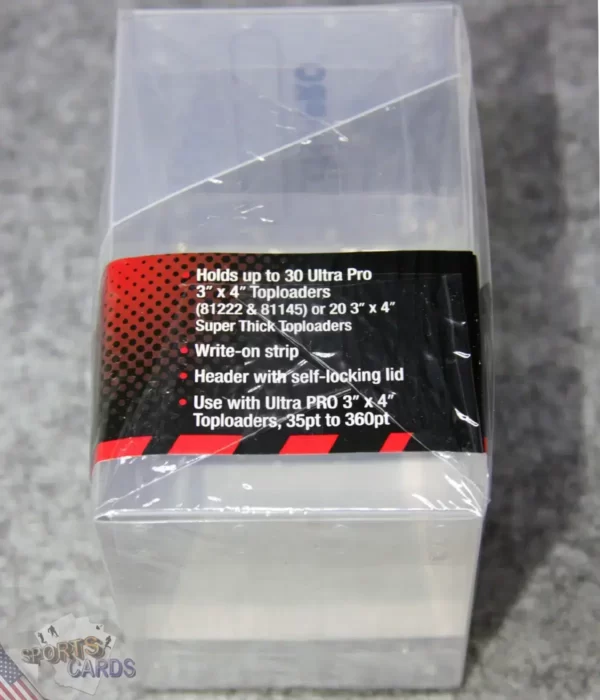Ultra PRO Toploader Storage Box-back