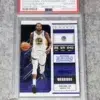 2018-19 Kevin Durant #32 Panini Contenders Draft Picks Blue Foil White Jersey Parallel PSA 10 GEM MT POP 1-front