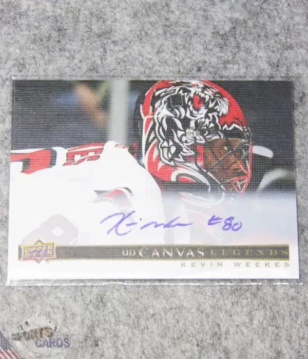 2020-21 Kevin Weekes #C-52 Upper Deck SP Signature Edition Legends UD Canvas Legends Auto
