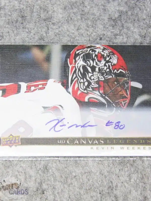 2020-21 Kevin Weekes #C-52 Upper Deck SP Signature Edition Legends UD Canvas Legends Auto