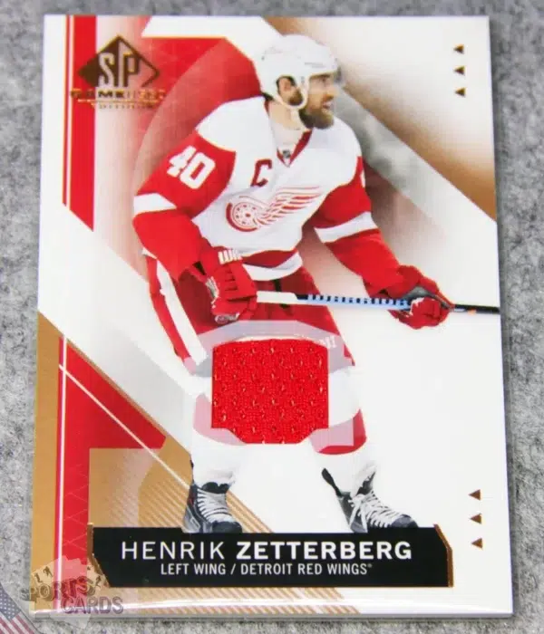 2015-16 Henrik Zetterberg #36 Upper Deck SP Game Used Edition Patch