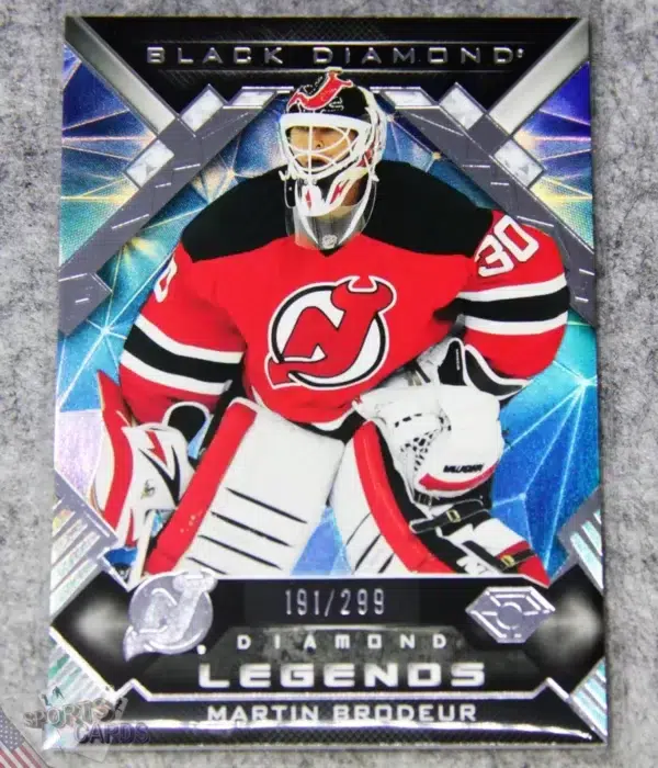 2022-23 Martin Brodeur #BDL-BR Upper Deck Black Diamond Legends /299