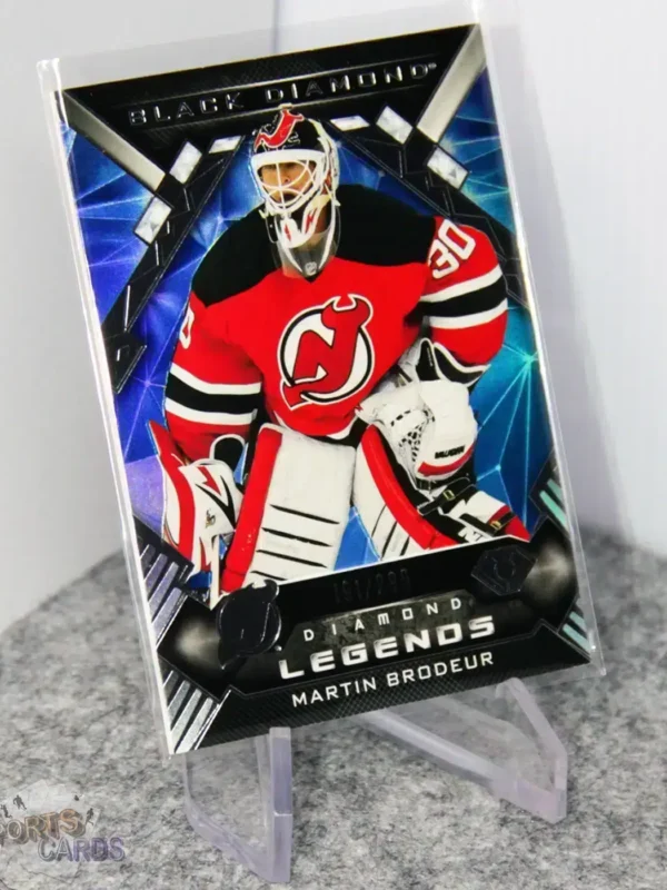 2022-23 Martin Brodeur #BDL-BR Upper Deck Black Diamond Legends /299 - Afbeelding 3