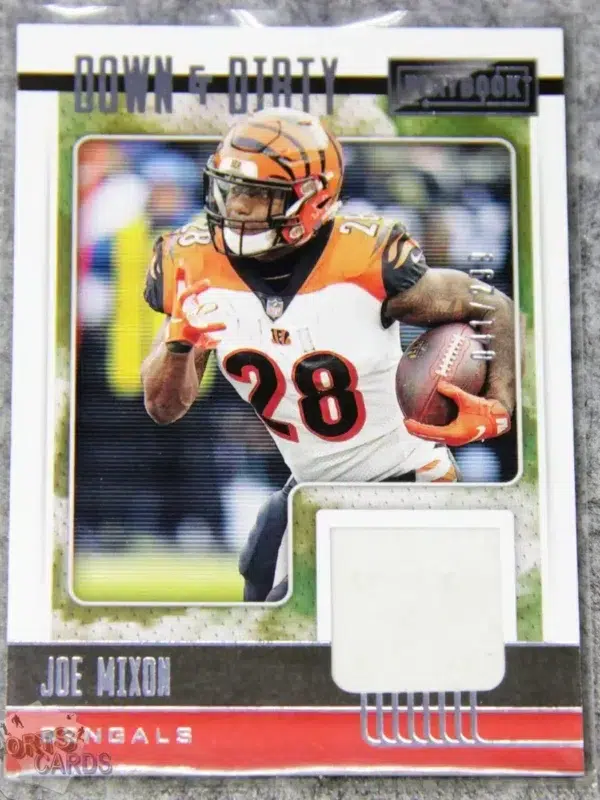 2021 Joe Mixon #DND-JMI Panini Playbook Down and Dirty Patch /299-front