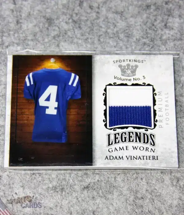 2022 Adam Vinatieri #LPM-44 SportsKings Premium Legends Memorabilia Patch /25